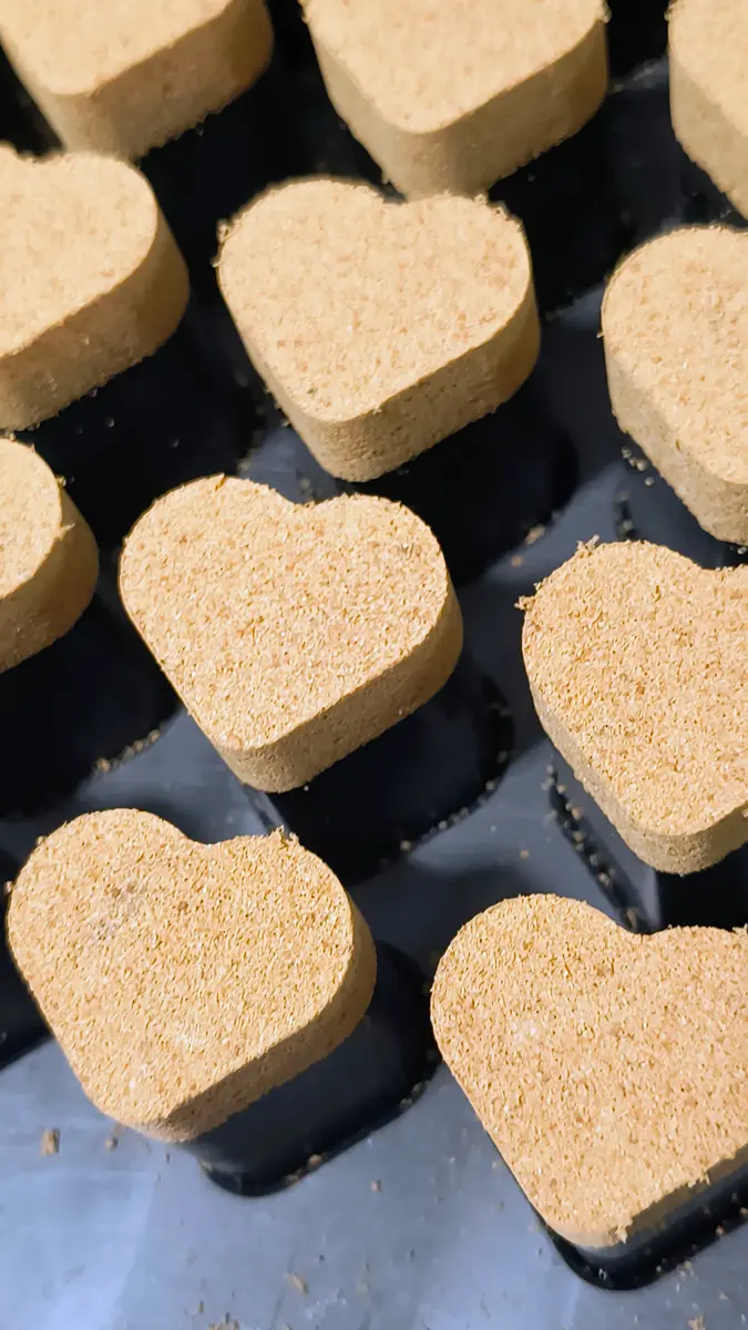 Cociditos reales con forma de corazón