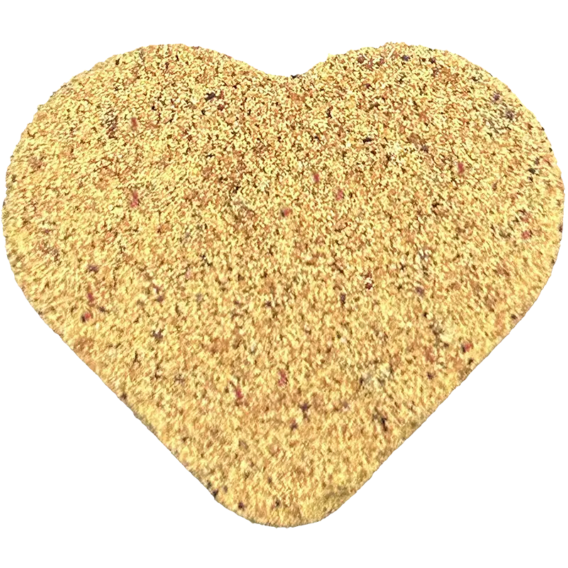 Cocidito de hibisco con forma de corazón