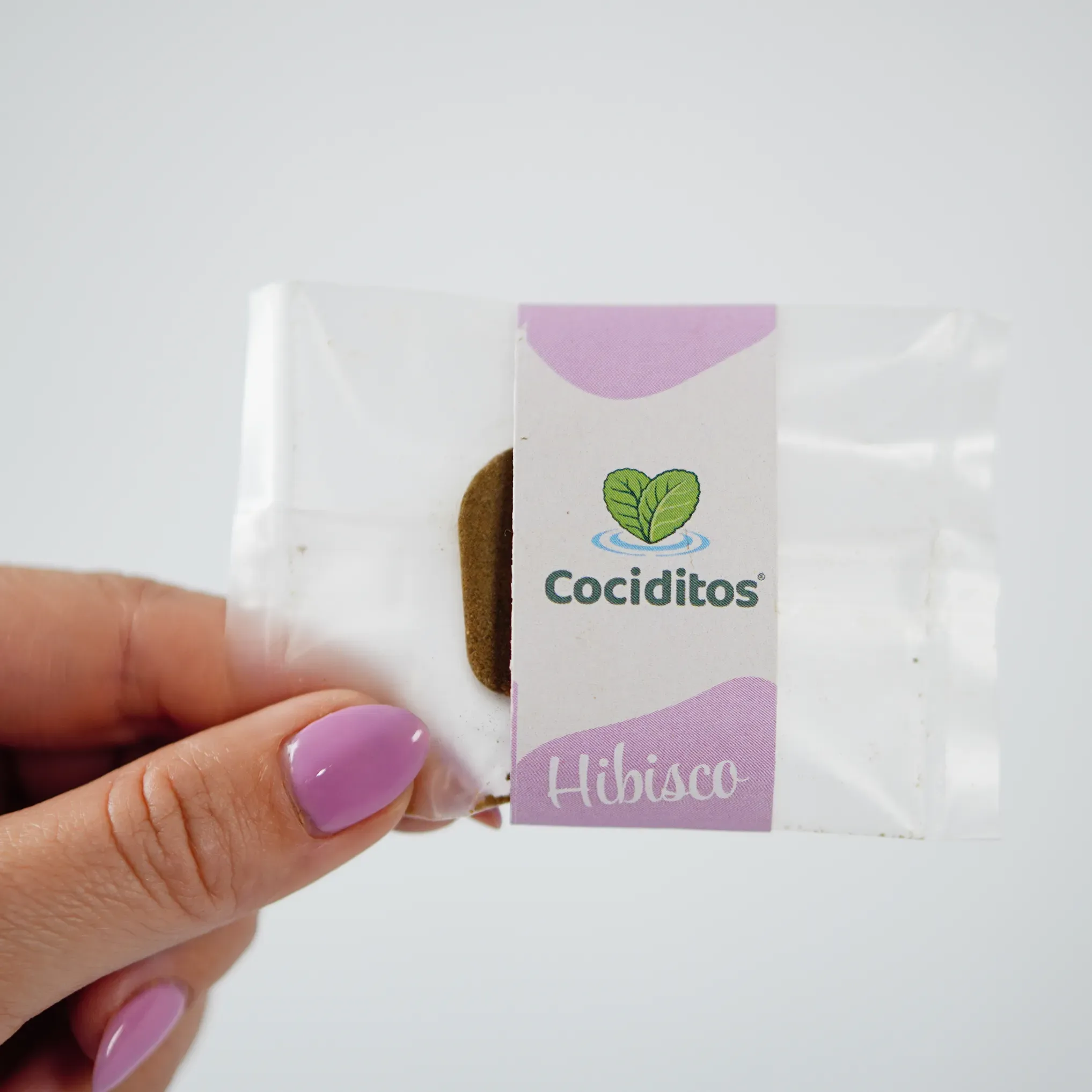 Cocidito de hibisco con forma de corazón