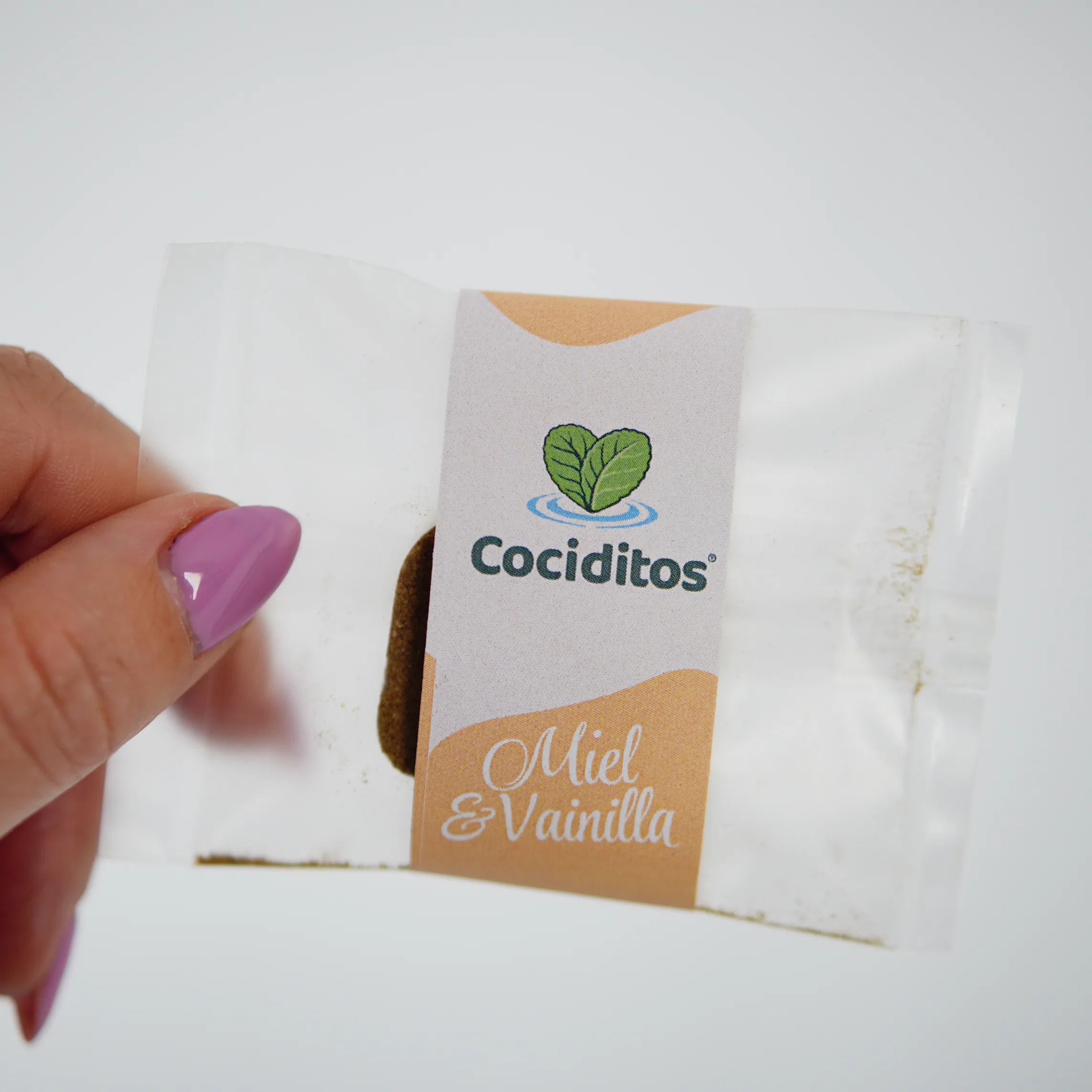 Cocidito de miel y vainilla con forma de corazón